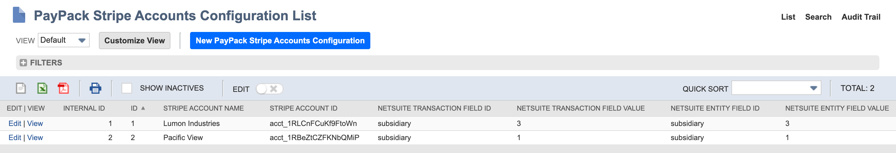 PayPack Stripe Accounts Configuration Page List.png
