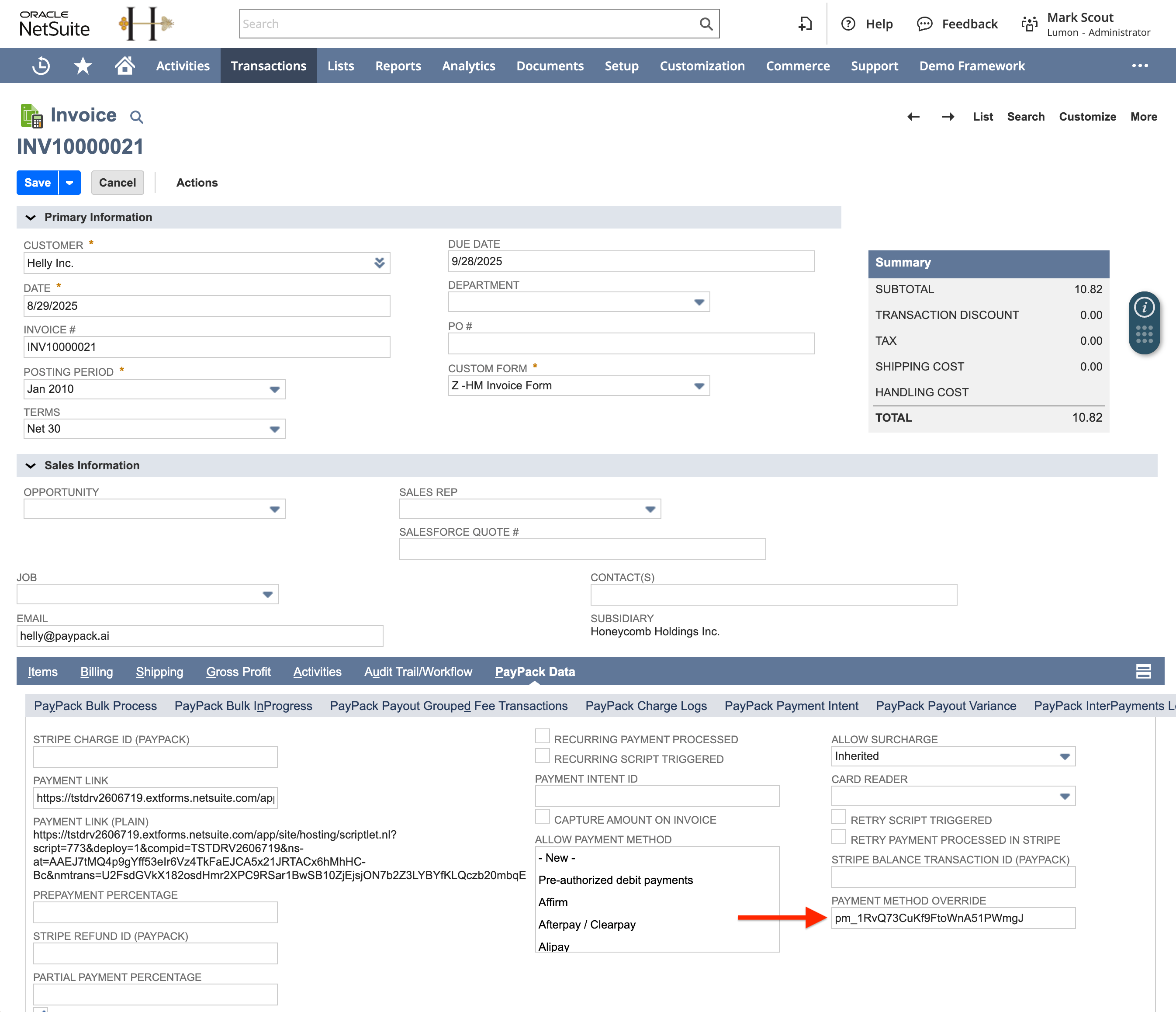 NetSuite Invoice - Payment Method Override.png