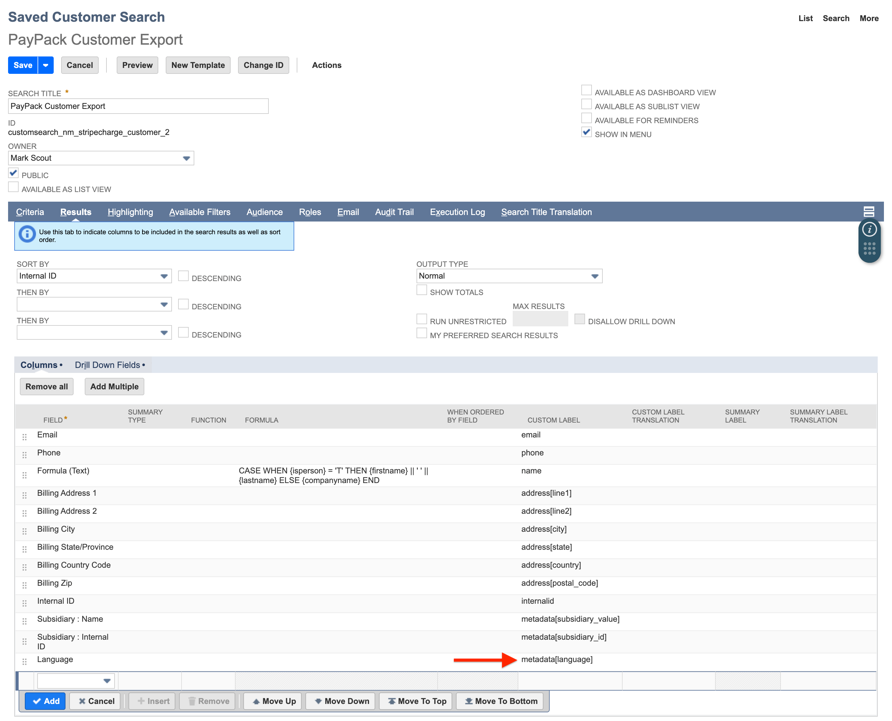 PayPack Customer Export Saved Search Results.png