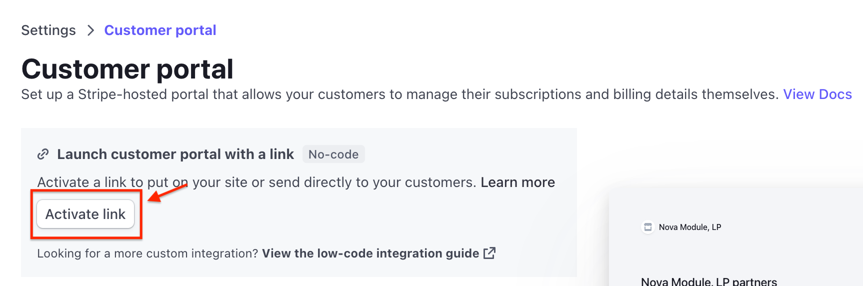 Activate Stripe Customer Link.png