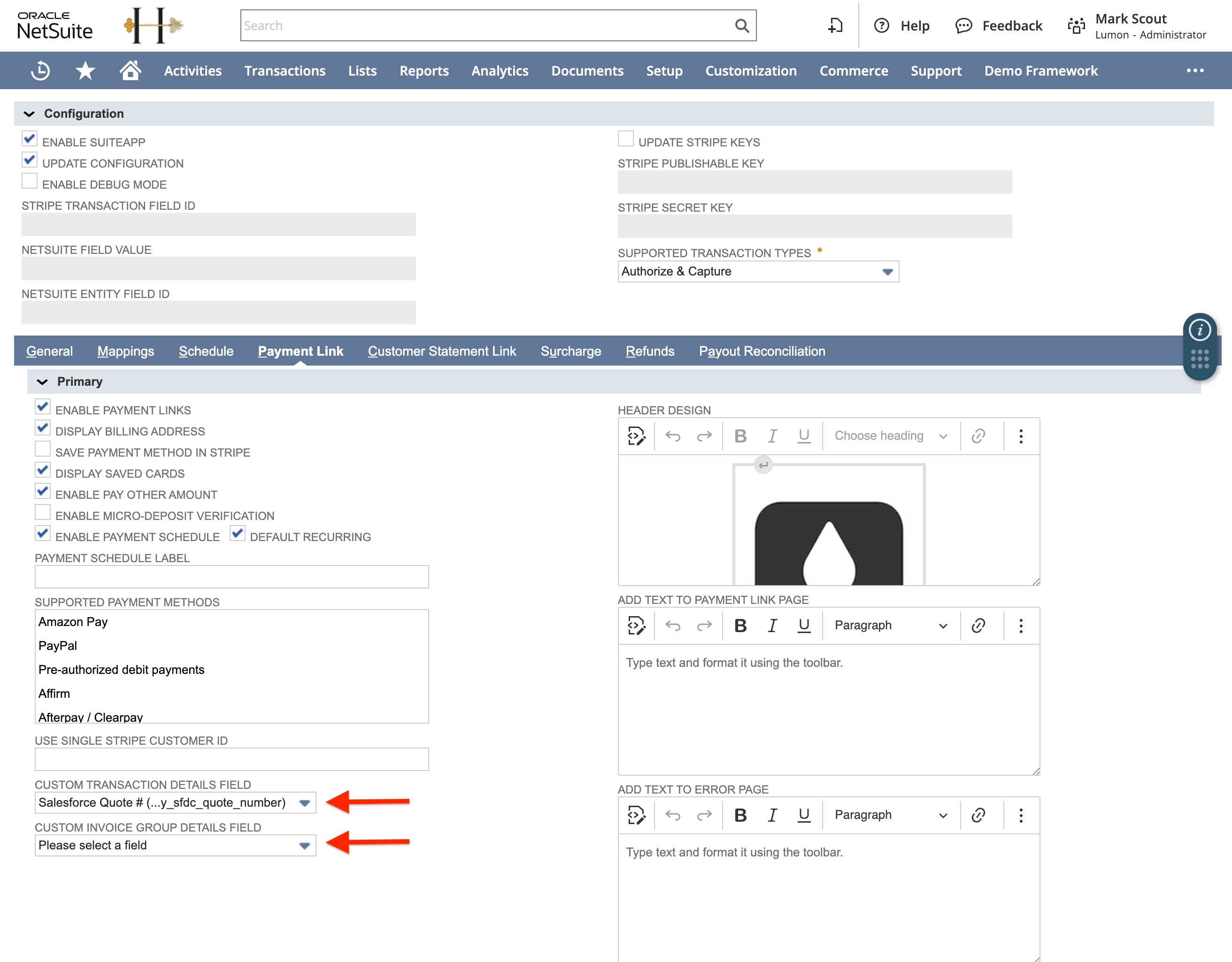 PayPack Configuration - Custom Transaction Fields.png