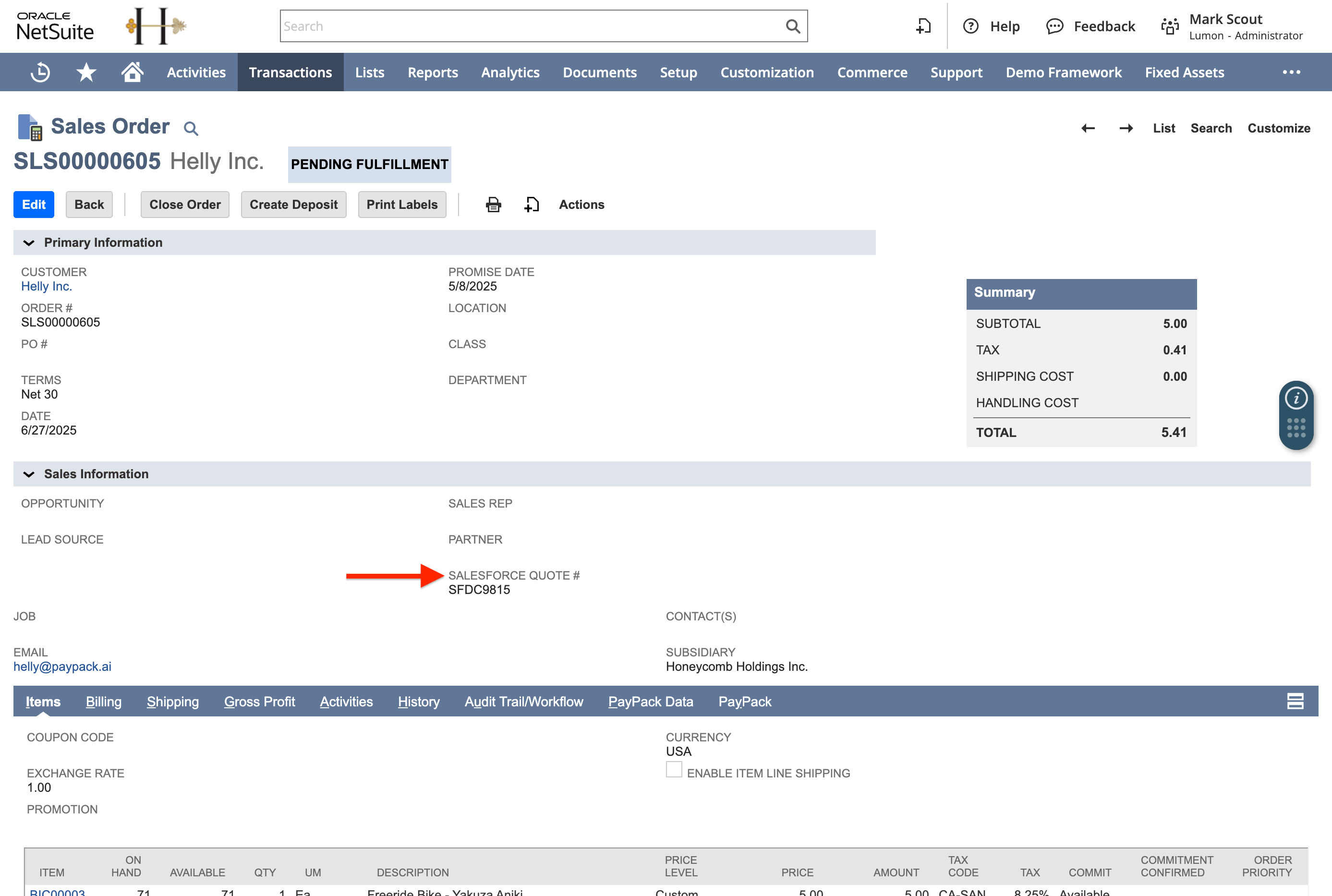 NetSuite Transaction - Custom Field.png