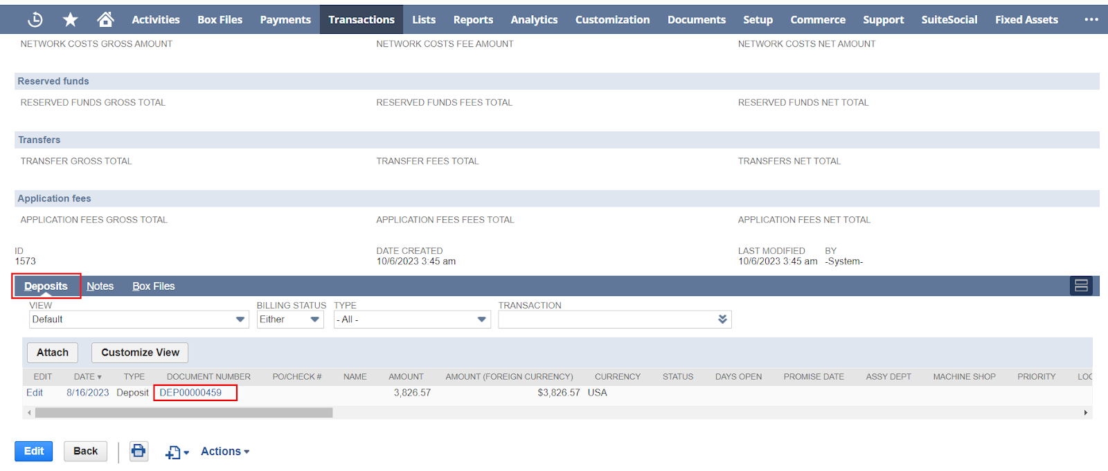 NetSuite Deposit on Stripe Payout Reconciliation Custom Record.png