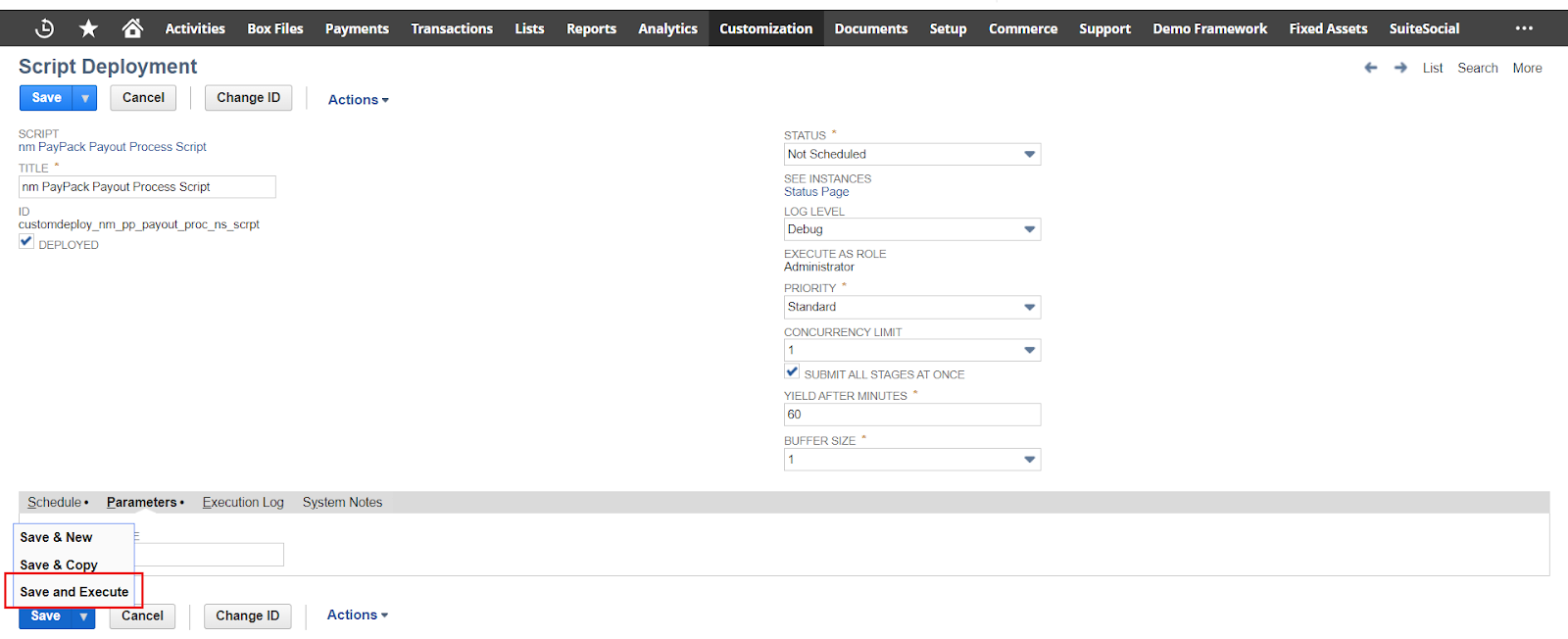 Save and Execute NetSuite Script Deployment.png