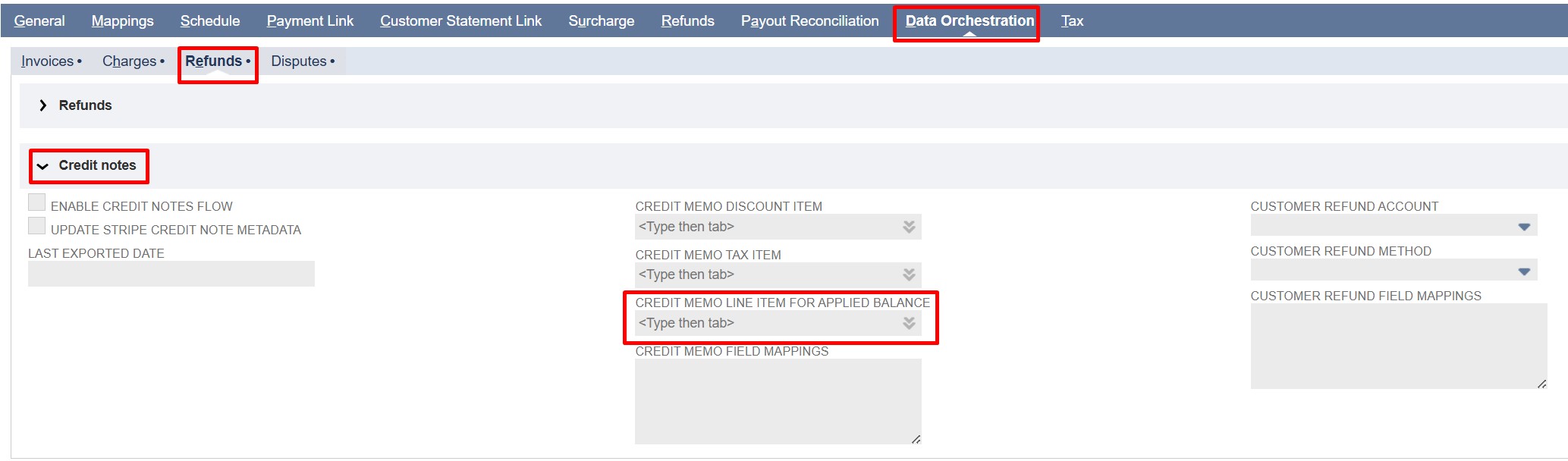 credit notes - credit memo line applied balance.jpg