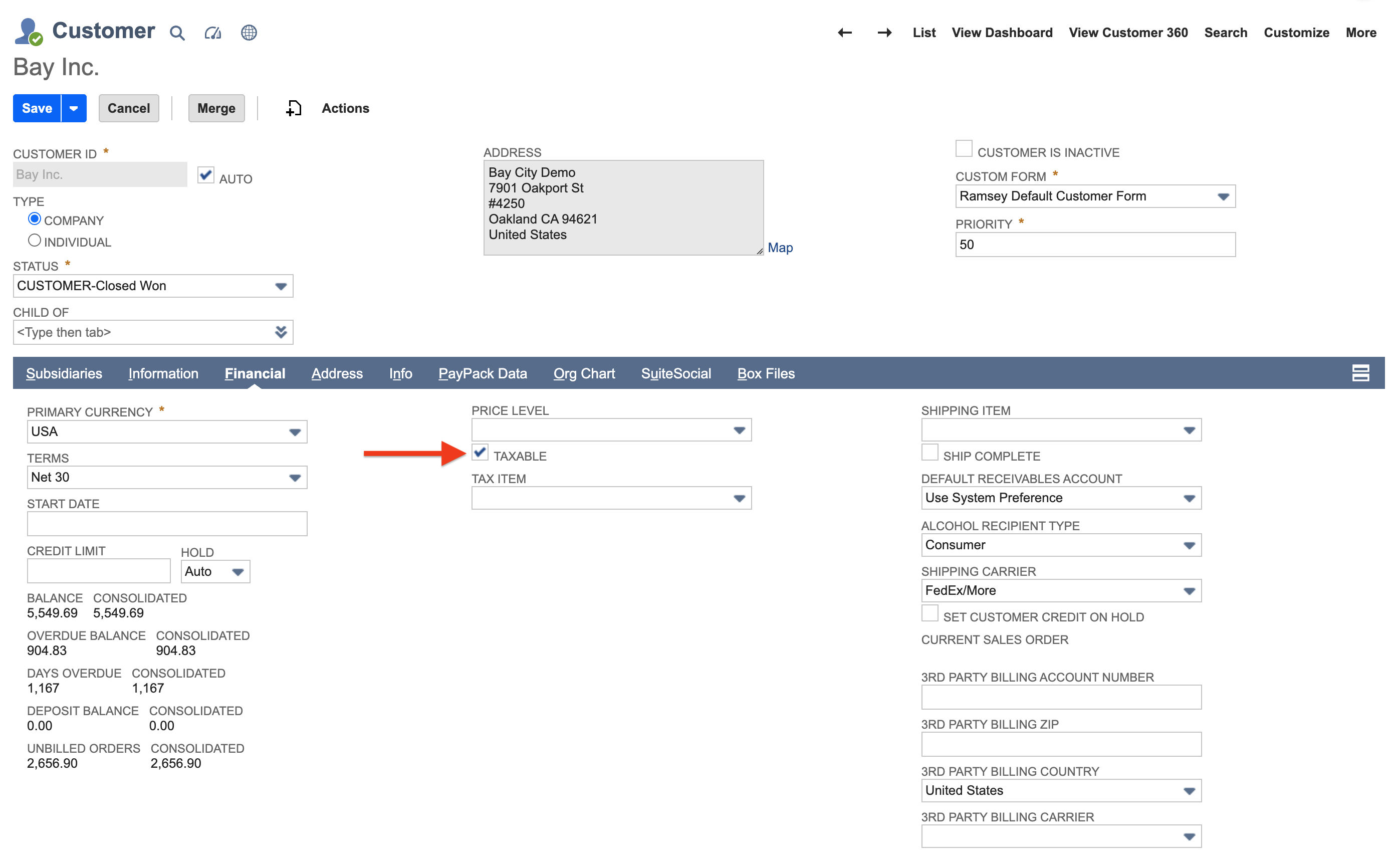 NetSuite Legacy Tax - Customer Taxable.png