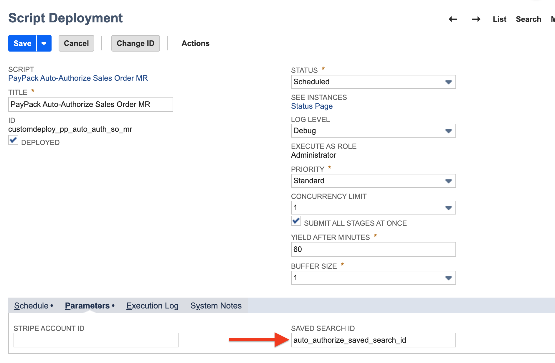 Configure Saved Search ID in Parameters.png
